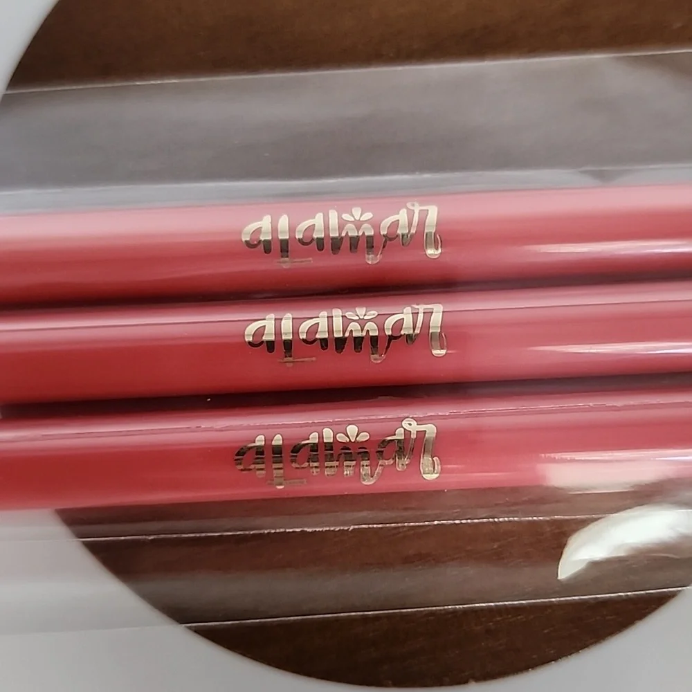 Alamar 3 Piece Eye Brush Trio - Pink Eyeshadow Brush Set